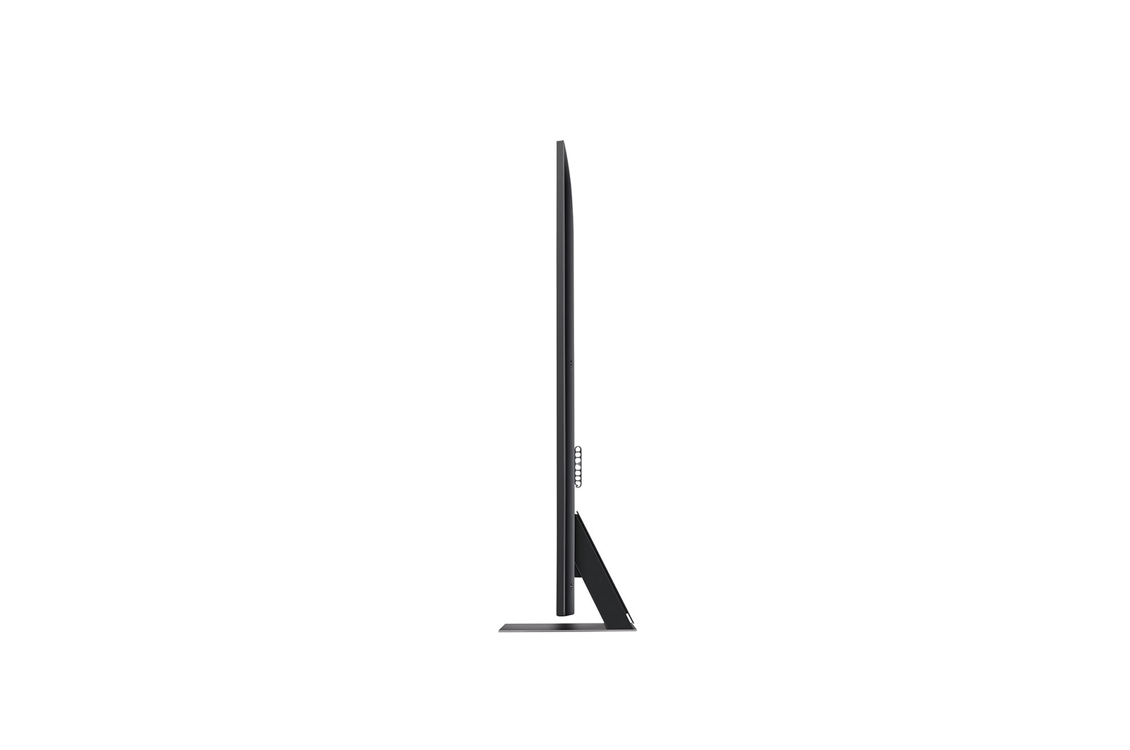 Vue latérale de la TV LG QNED, QNED87
