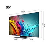 LG TV LG QNED AI | 2024 | 50'' (126 cm) | 4K UHD | Processeur α8 AI 4K, LG 50QNED87T6B