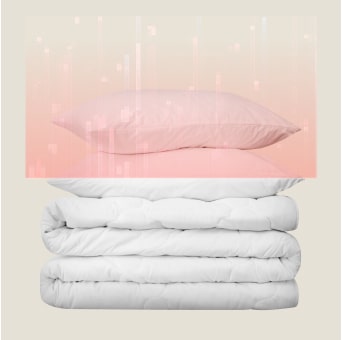 Image montrant un capteur détectant une pile de couvertures pour un séchage optimisé par l'IA.