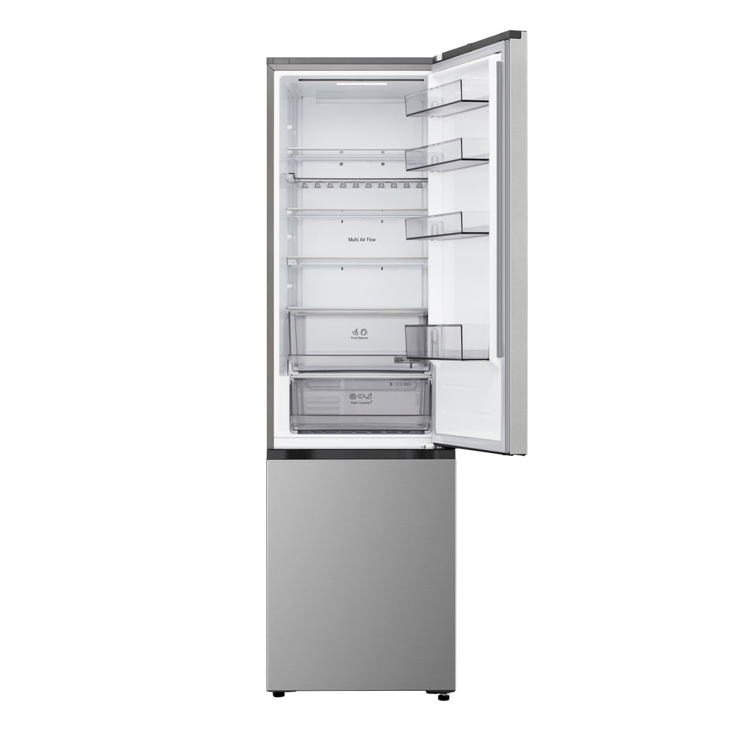 Lower view of LG fridge freezer (GBBS322CPY)