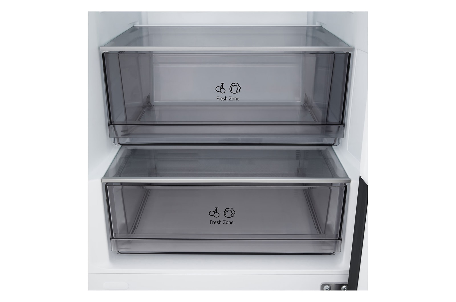 LG bottom freezer (GBBSJ10DEP) back view showing rear panel