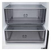 LG bottom freezer (GBBSJ10DEP) back view showing rear panel