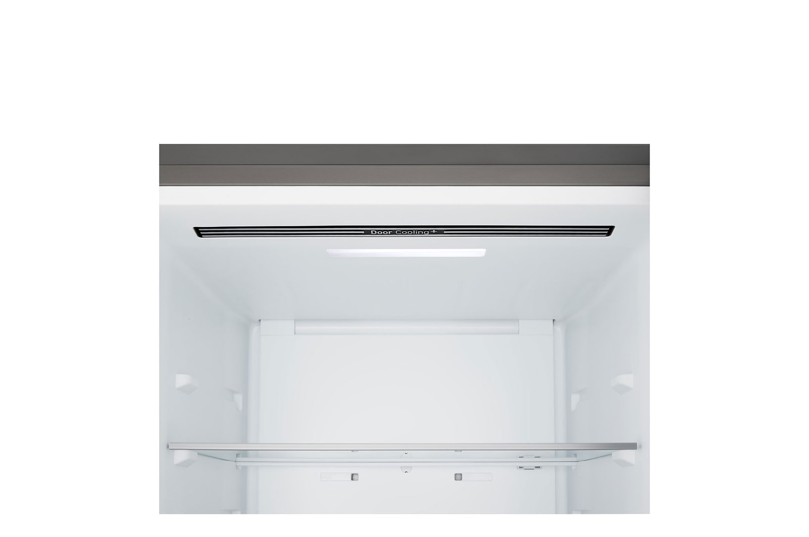 LG bottom freezer (GBBSJ10DEP) front side view showing exterior design
