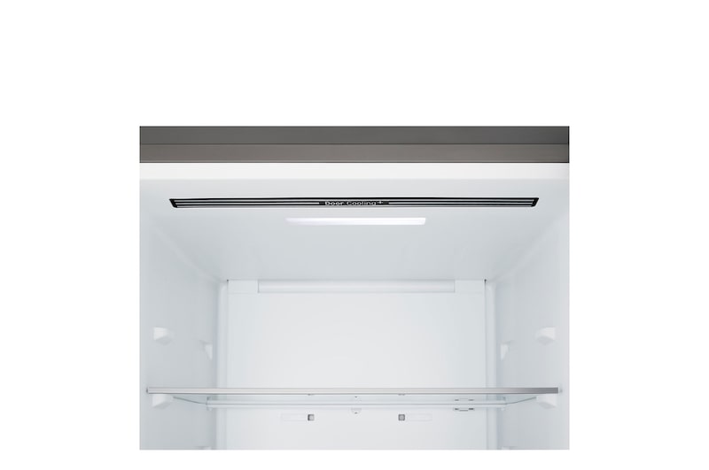 LG bottom freezer (GBBSJ10DEP) front side view showing exterior design