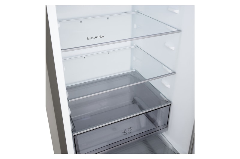 LG bottom freezer (GBBSJ10DEP) back view showing rear panel