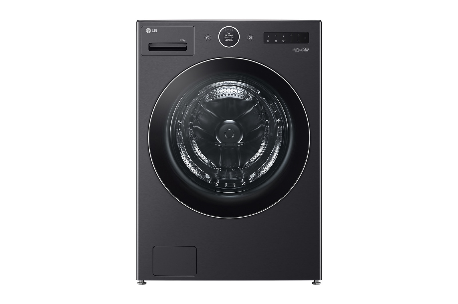 Vue avant de Lave-linge 20 kg | AI Direct Drive™ LG F20F12BST
