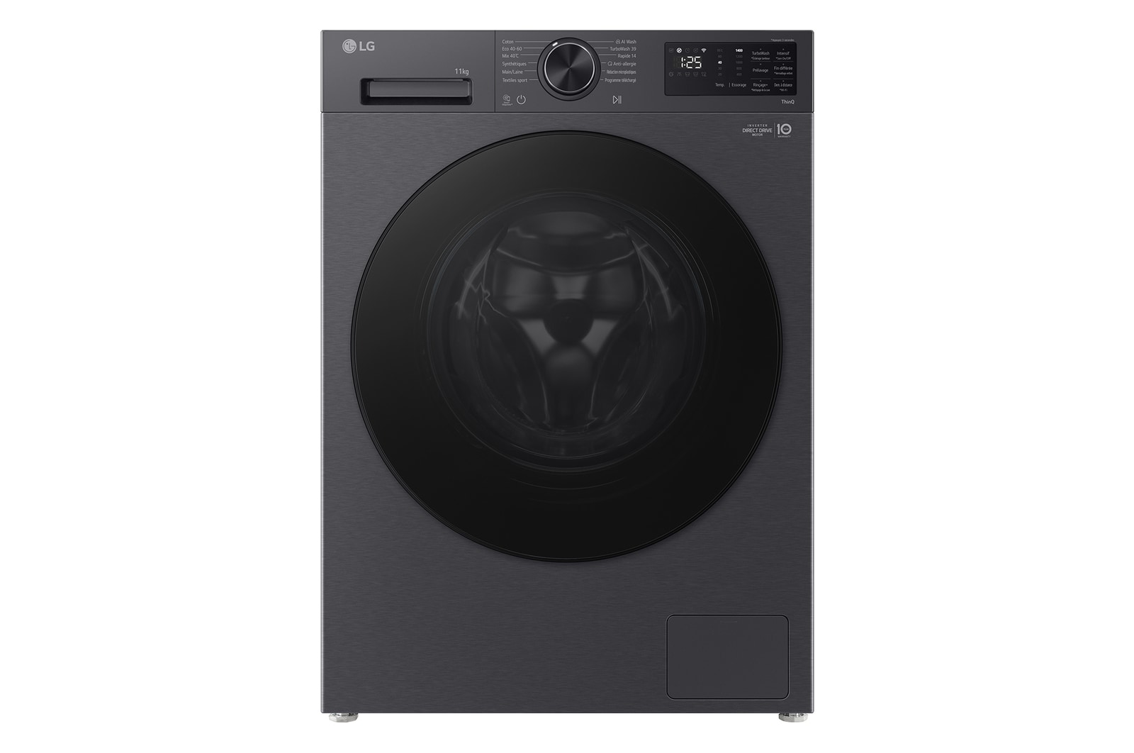 Vue avant de Lave-linge | 11 kg | AI DirectDrive™ | Steam™ LG F14X56BMST