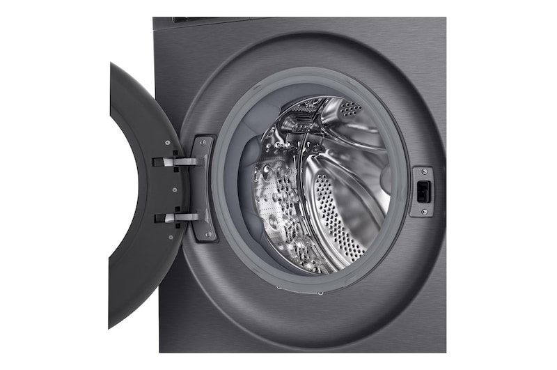 An image for dimension and installation of LG front load washing machine