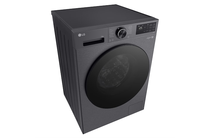 Detailed view of the stainless drum