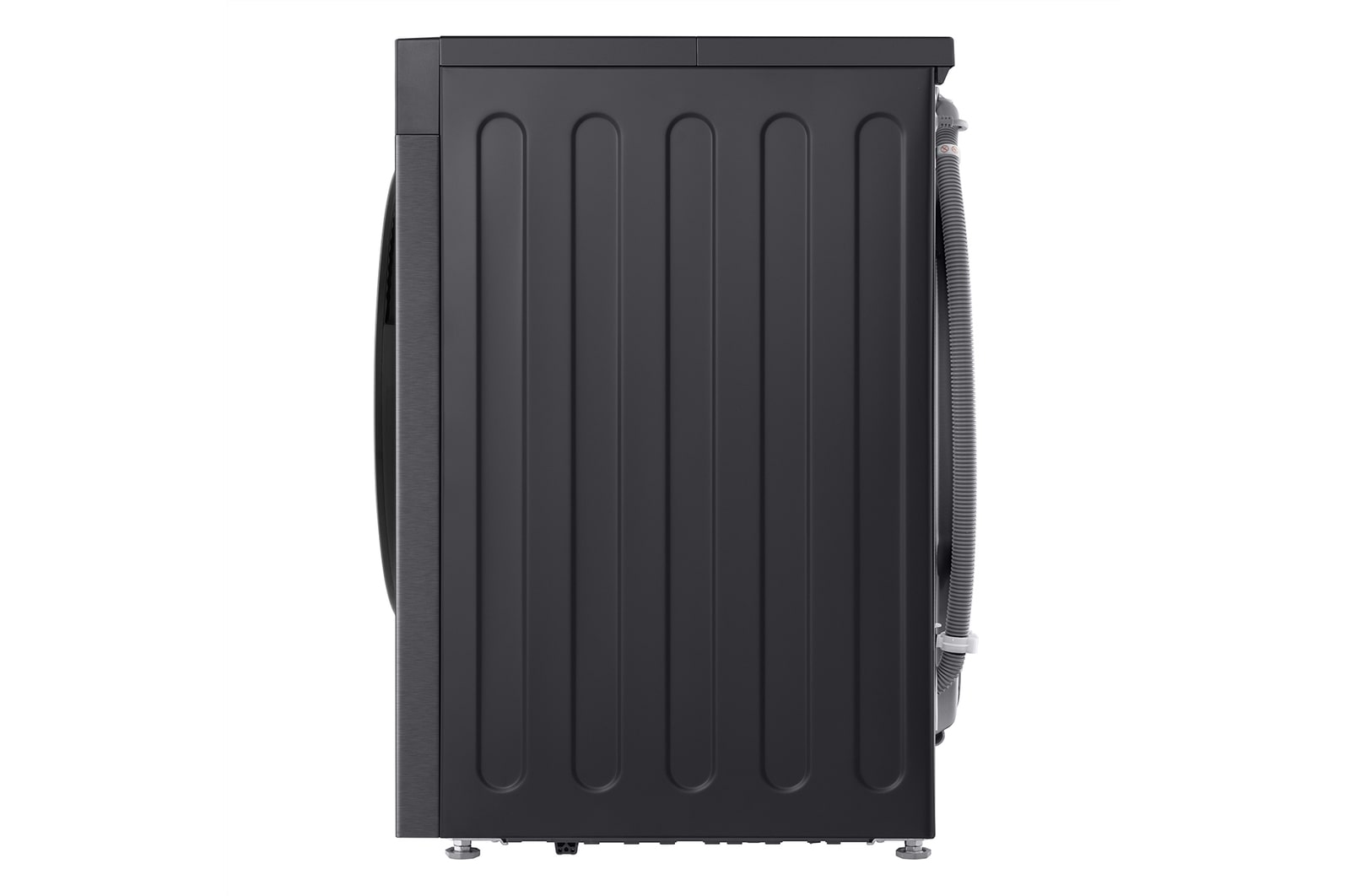 Left perspective view of of LG washer dryer combo