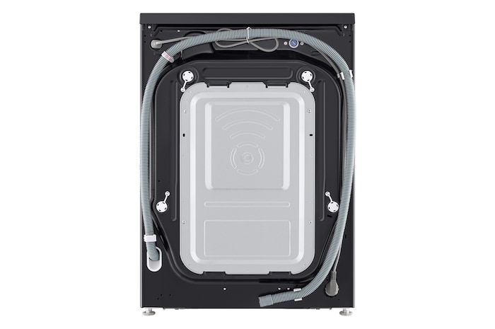 Rear view of LG washer dryer combo