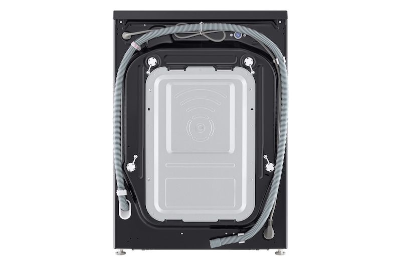 Rear view of LG washer dryer combo