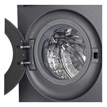 An image for dimension and installation of LG front load washing machine