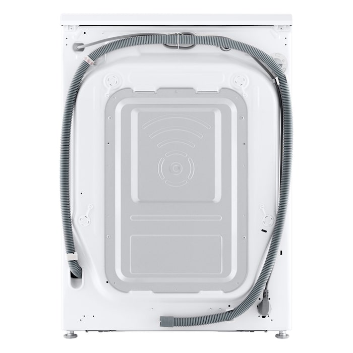 Rear view of LG washer dryer combo