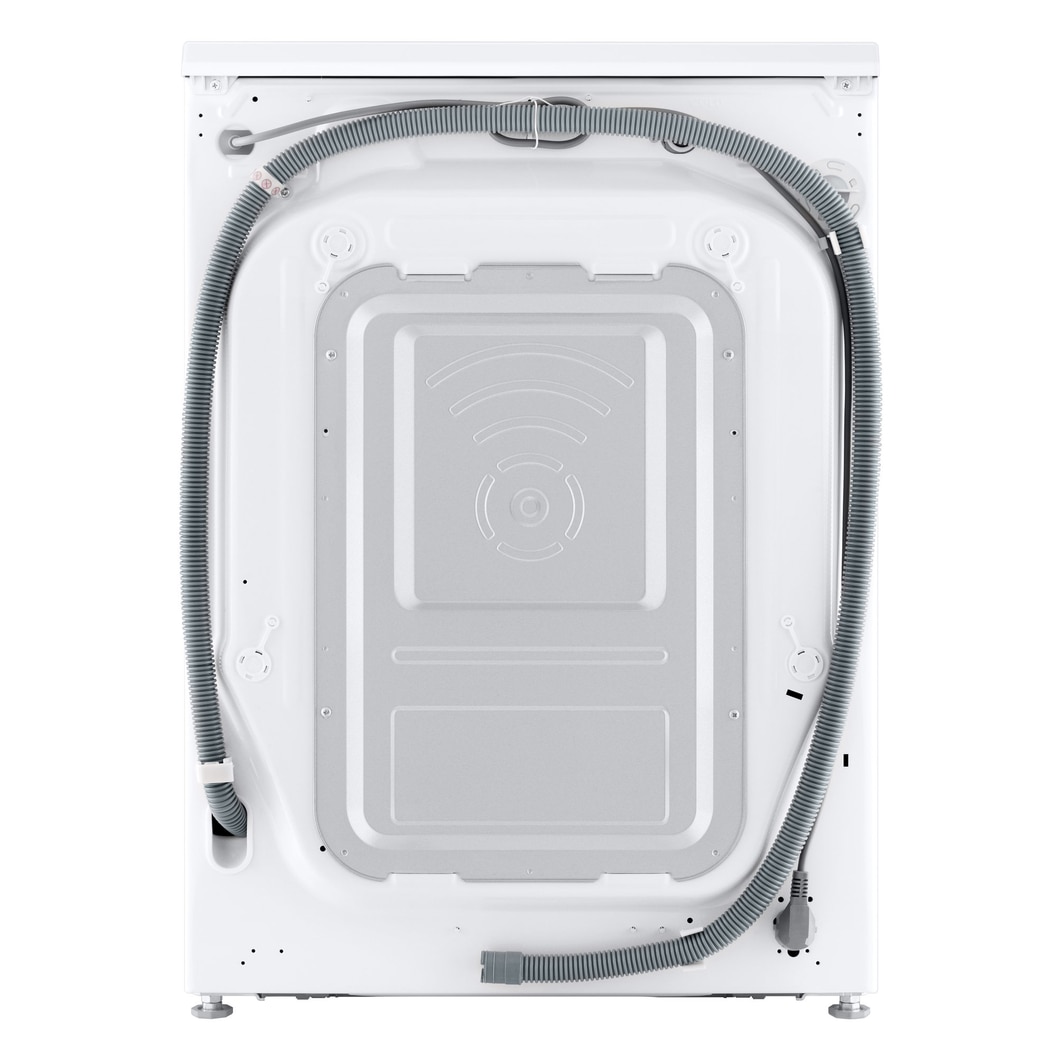 Rear view of LG washer dryer combo