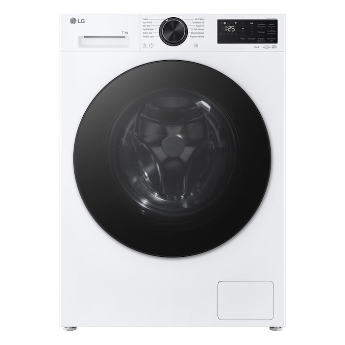 Front open view of LG front load washing machine