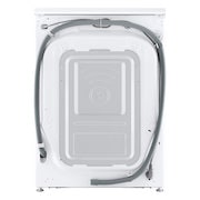 Rear view of LG washer dryer combo