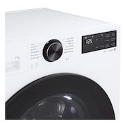 LG front load washing machine detecting the shirts in a laundry room