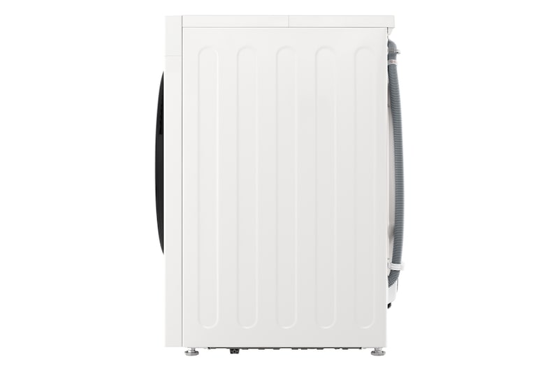 Left perspective view of of LG washer dryer combo