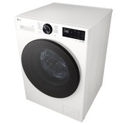 Right perspective view of of LG washer dryer combo