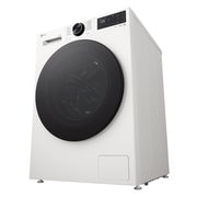 Side view of LG washer dryer combo