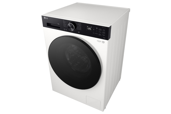 Right perspective view of of LG washer dryer combo