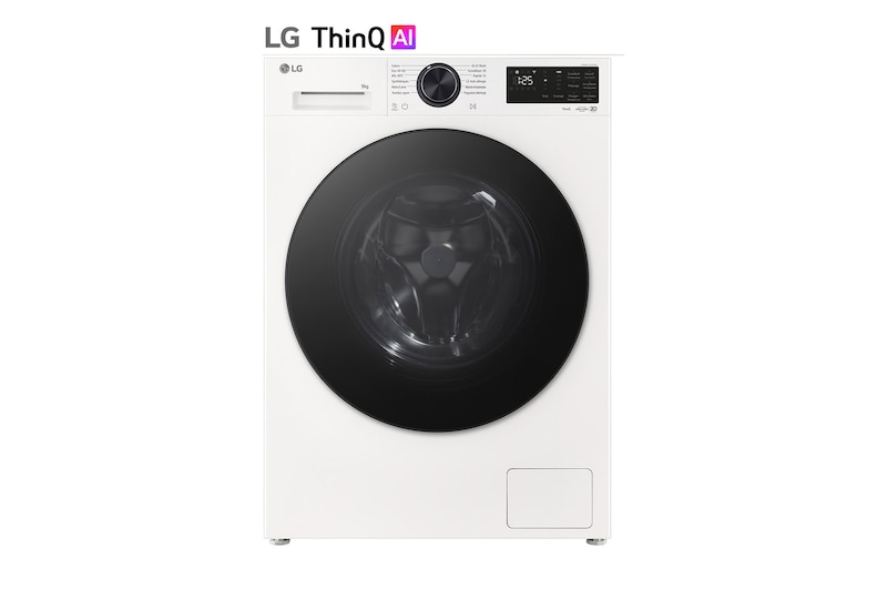 Vue avant de Lave-linge | 9 kg | AI DirectDrive™ | Steam™ LG F94X56WHST