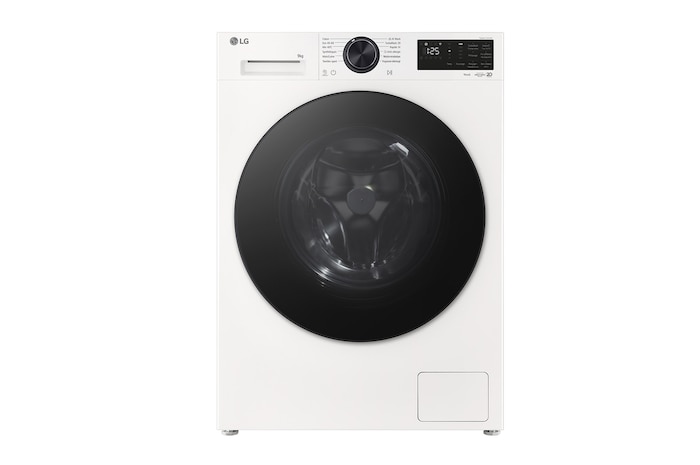 Front open view of LG front load washing machine