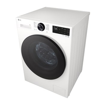 Right perspective view of of LG washer dryer combo