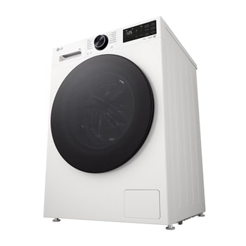 Side view of LG washer dryer combo