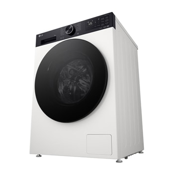 Side view of LG washer dryer combo