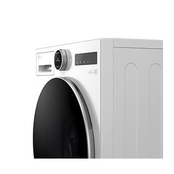 Publicité pour une machine à laver LG avec AI Wash, mettant en avant l’adaptation intelligente aux différents types de textiles.