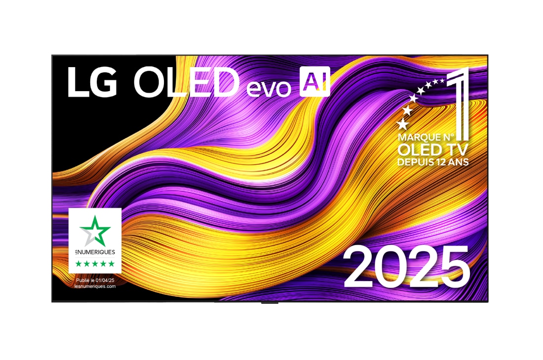 Vue avant de 97 pouces (245 cm) | LG OLED evo  AI C5  | 4K Smart TV | 2025 OLED97G54LW