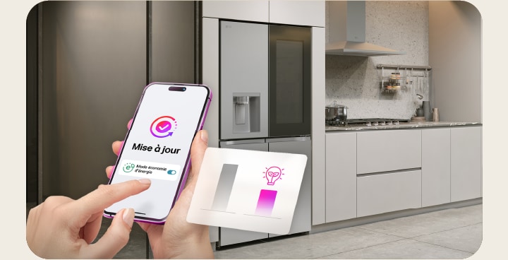 LG refrigerator water dispenser filling glass with precise volume measurement markings