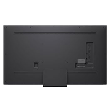 Rear view of LG QNED evo TV.