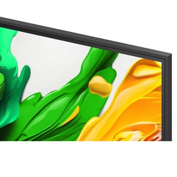 Vue latérale orientée vers la gauche de la TV LG QNED evo