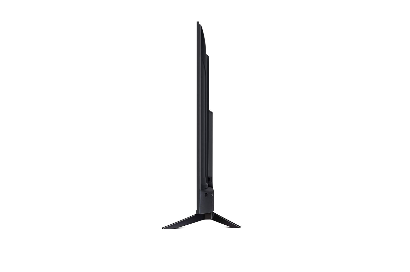 Vue latérale orientée vers la gauche de la LG UHD TV UA73.