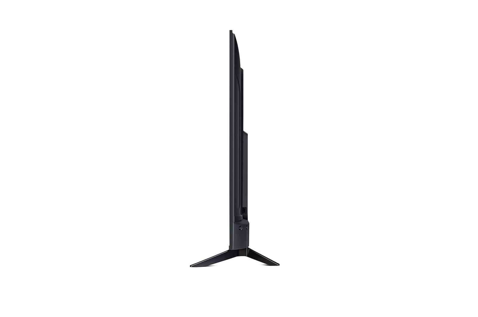 Vue latérale orientée vers la gauche de la LG UHD TV UA73.
