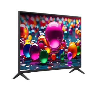 Vue latérale orientée vers la gauche de la LG UHD TV UA75.