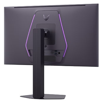 vue avant du moniteur avec le support en bas