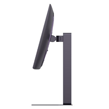 vue latérale du moniteur incliné