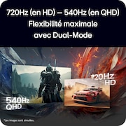 vue avant du moniteur avec le support en bas