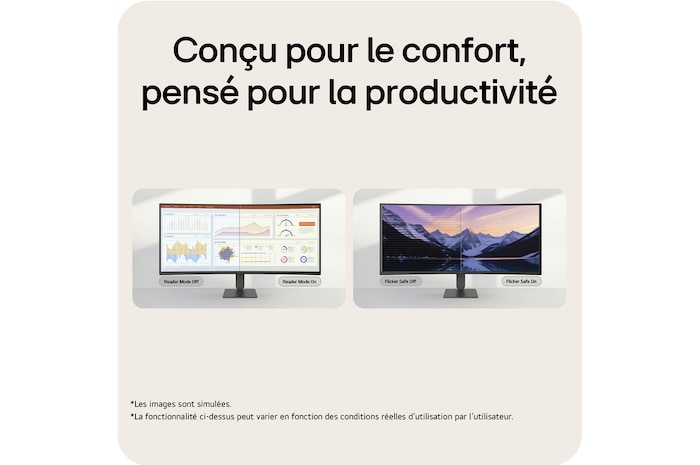 Vue arrière du moniteur avec deux ports visibles
