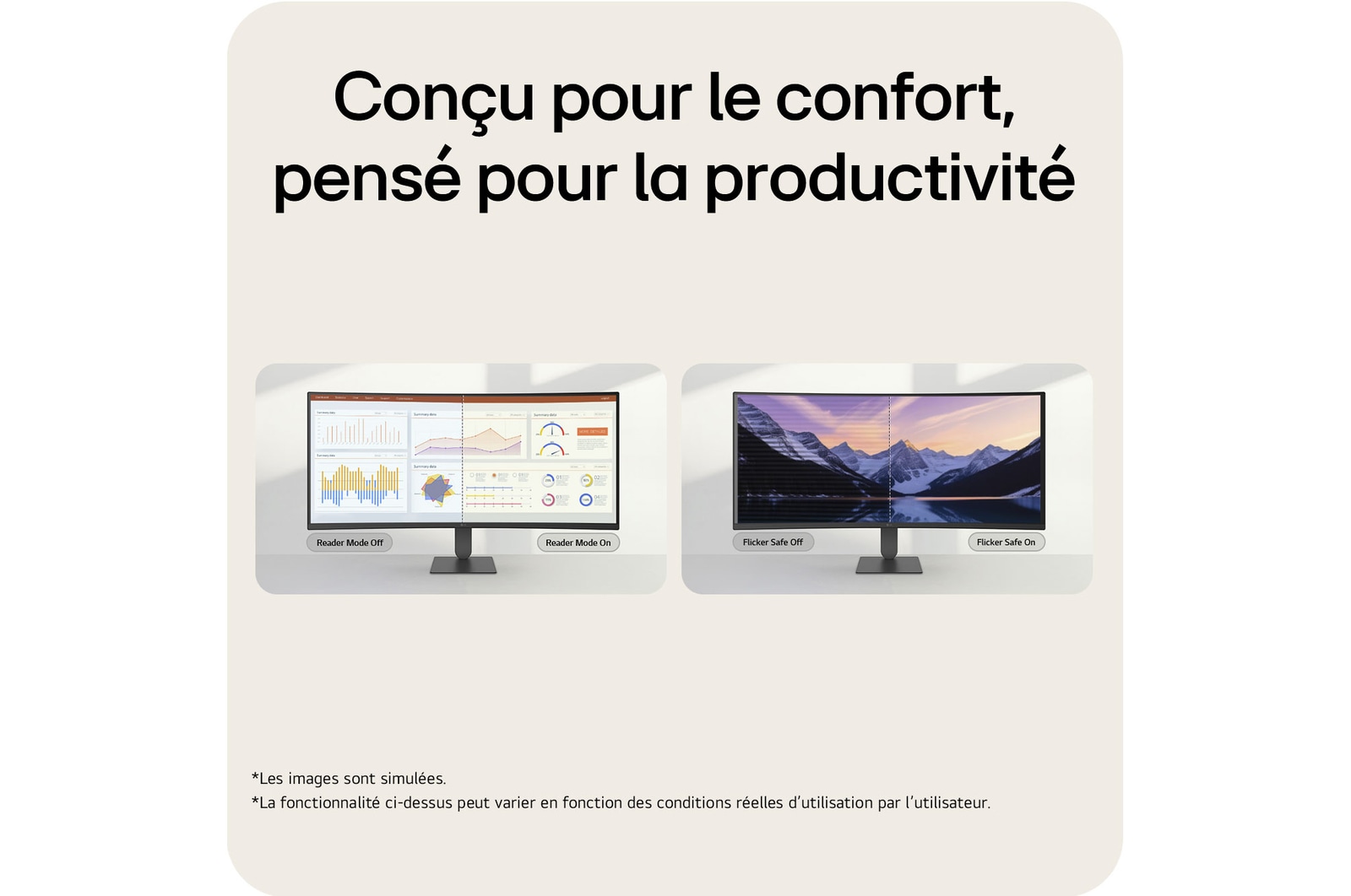 Vue arrière du moniteur avec deux ports visibles