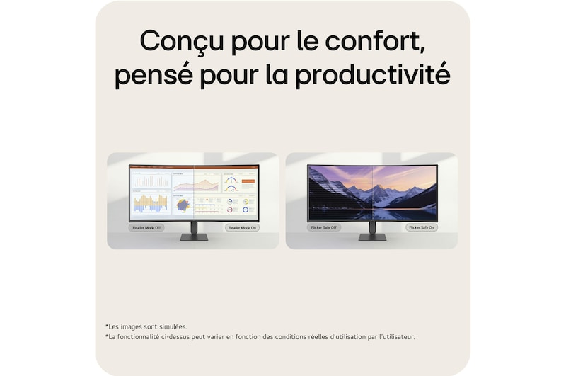 Vue arrière du moniteur avec deux ports visibles