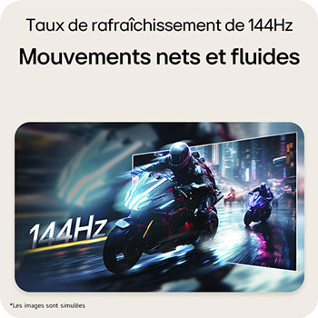 Vue latérale du support de moniteur avec l’écran incliné vers l’arrière