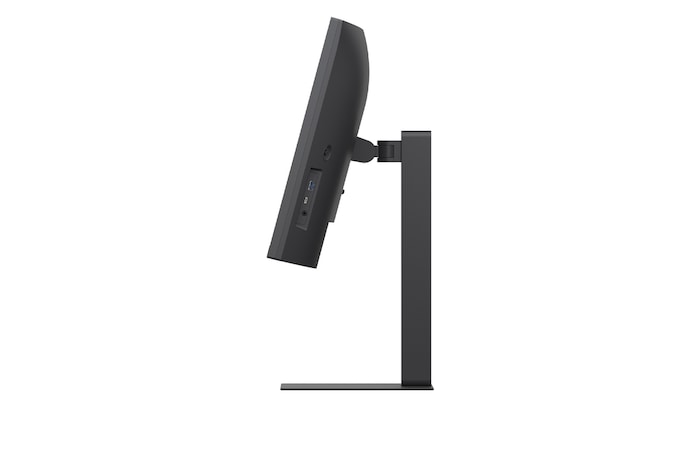 Vue de profil latéral du support de moniteur (inclinaison de +15 degrés)