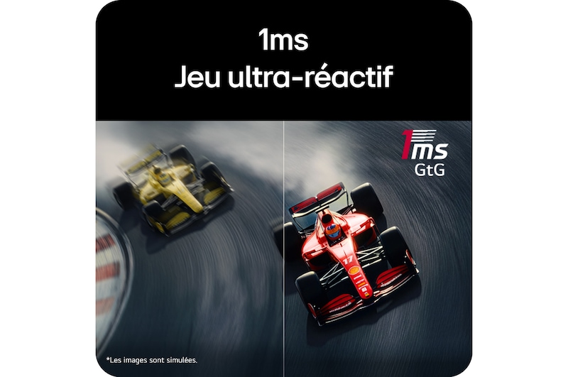 Vue de dessus d’un moniteur pour jeu 52 pouces UltraGear evo G9, 5K2K 240Hz avec pivot droit (52G930B)