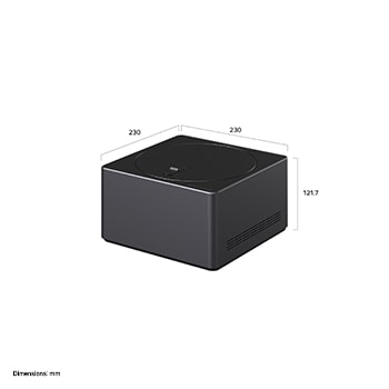 Zero Connect Box with its corresponding size dimensions in millimeters. 