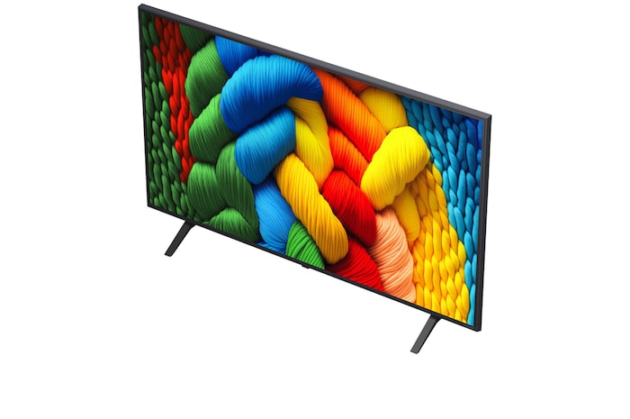 Comparaison avant et après de la façon dont la mise à l’échelle supérieure LG 4K améliore la qualité d’image. Deux panneaux montrant la même image d’un oiseau coloré assis sur une branche dans une forêt, le panneau de droite est estompé. Le titre évoque la façon dont la technologie de mise à l’échelle supérieure 4K améliore la résolution, la luminosité et la clarté. 